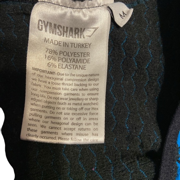 Gymshark Blue and Black Tank Top - Picture 2 of 6